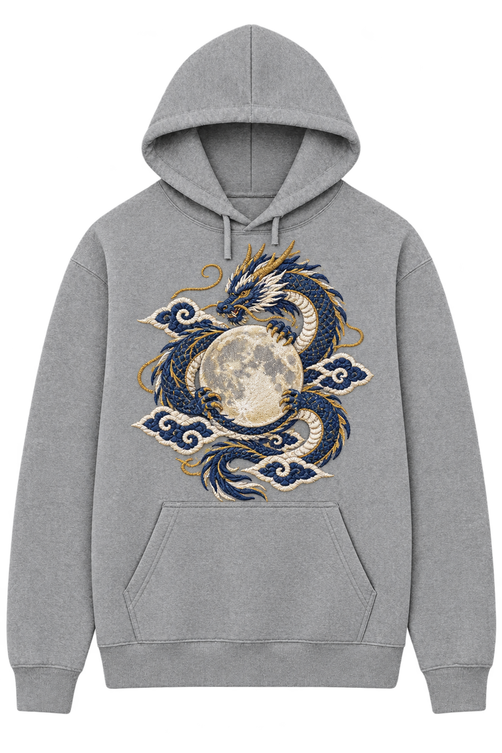 Heather grey hoodie, front