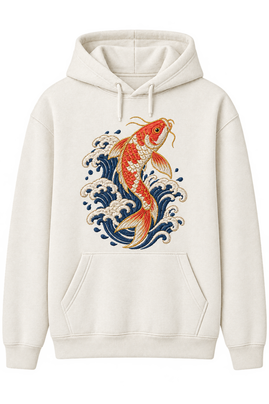Cream hoodie, front