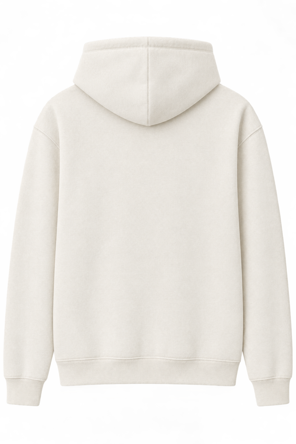 Cream hoodie, back